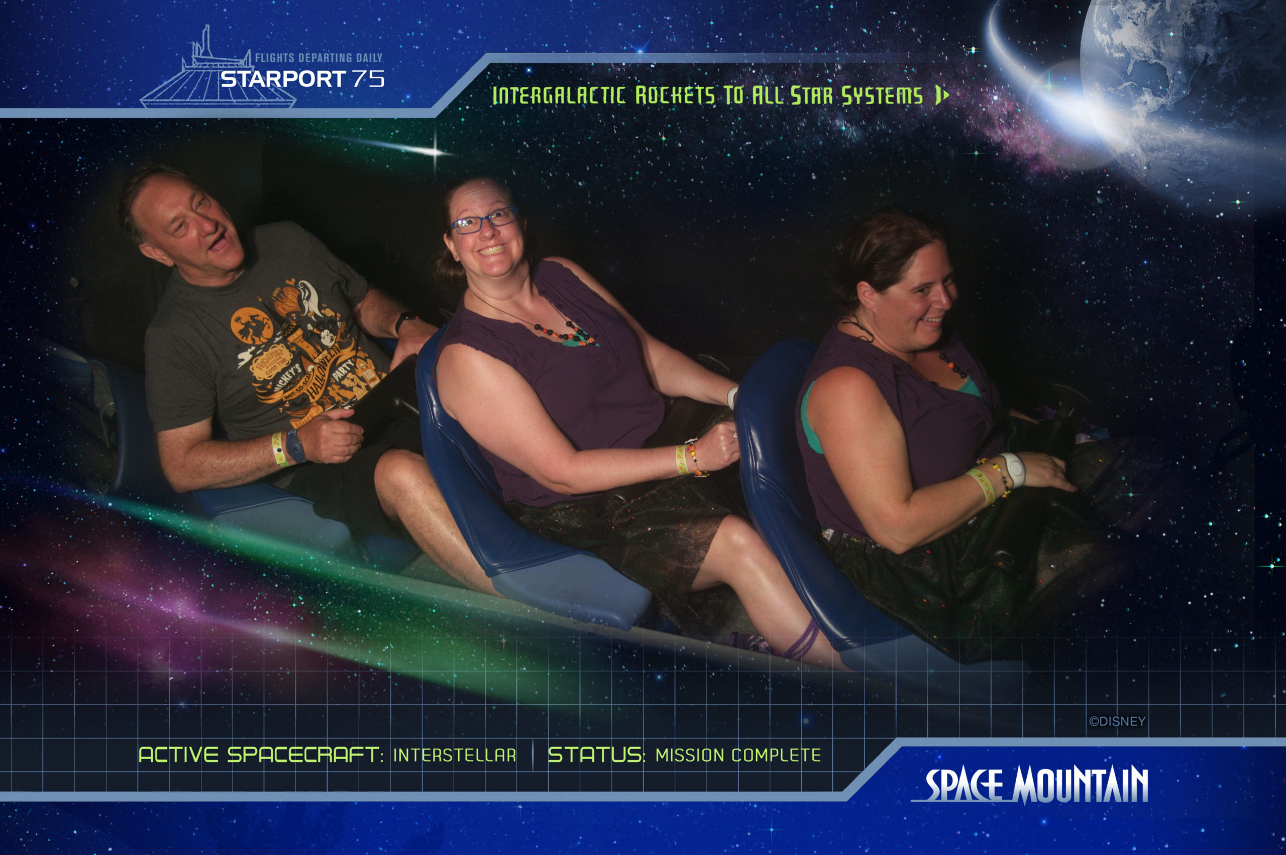 Ms. Williams on Space Mountain!